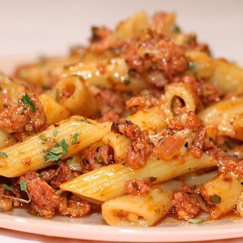 Cheesy Ground Beef Pasta