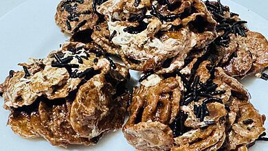 No-Bake Cornflakes Cookies with Peanut Butter and Marshmallow