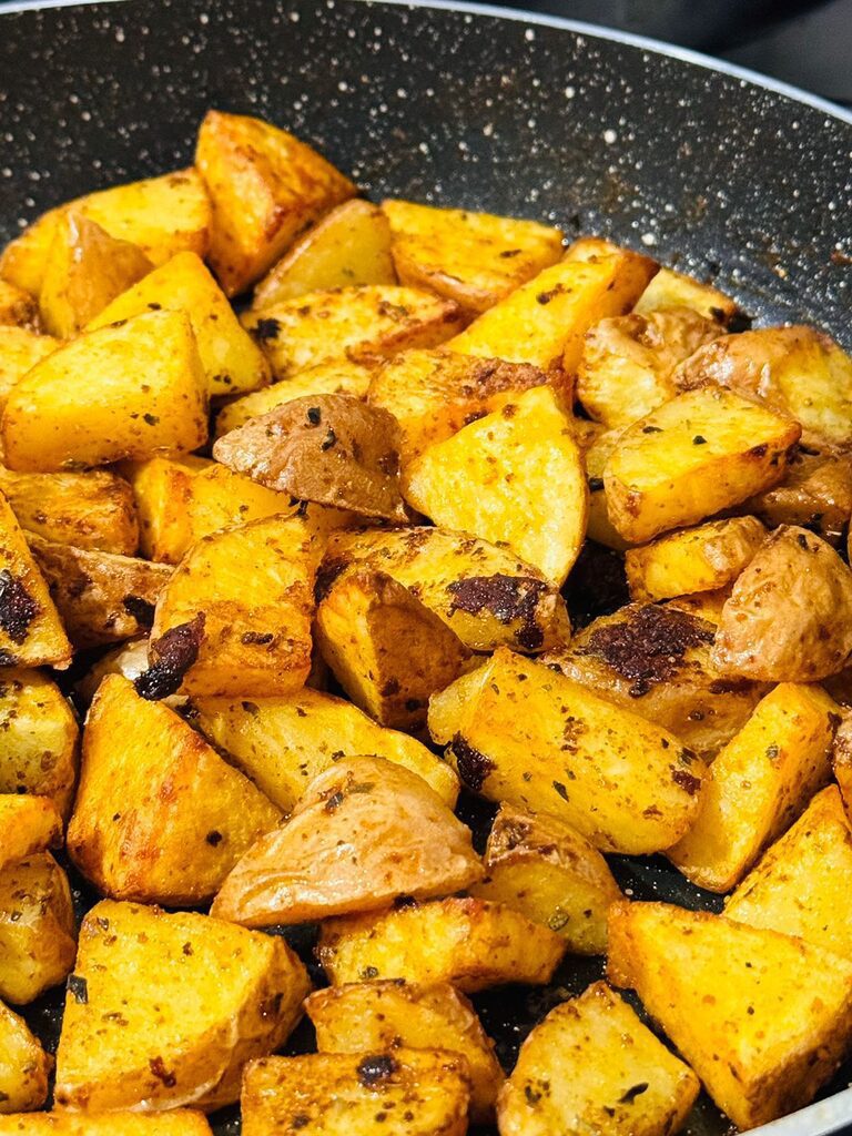 Steak bites with Potatoes