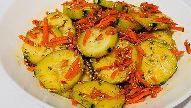 Easy Cucumber & Carrot Salad