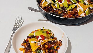 Beef Skillet Enchiladas