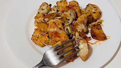 Garlic Parmesan Chicken & Potatoes