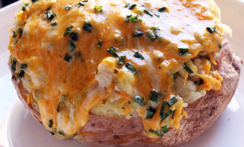 Loaded Chicken Baked Potatoes