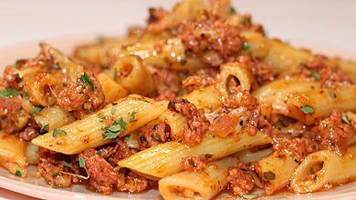 Cheesy Ground Beef Pasta